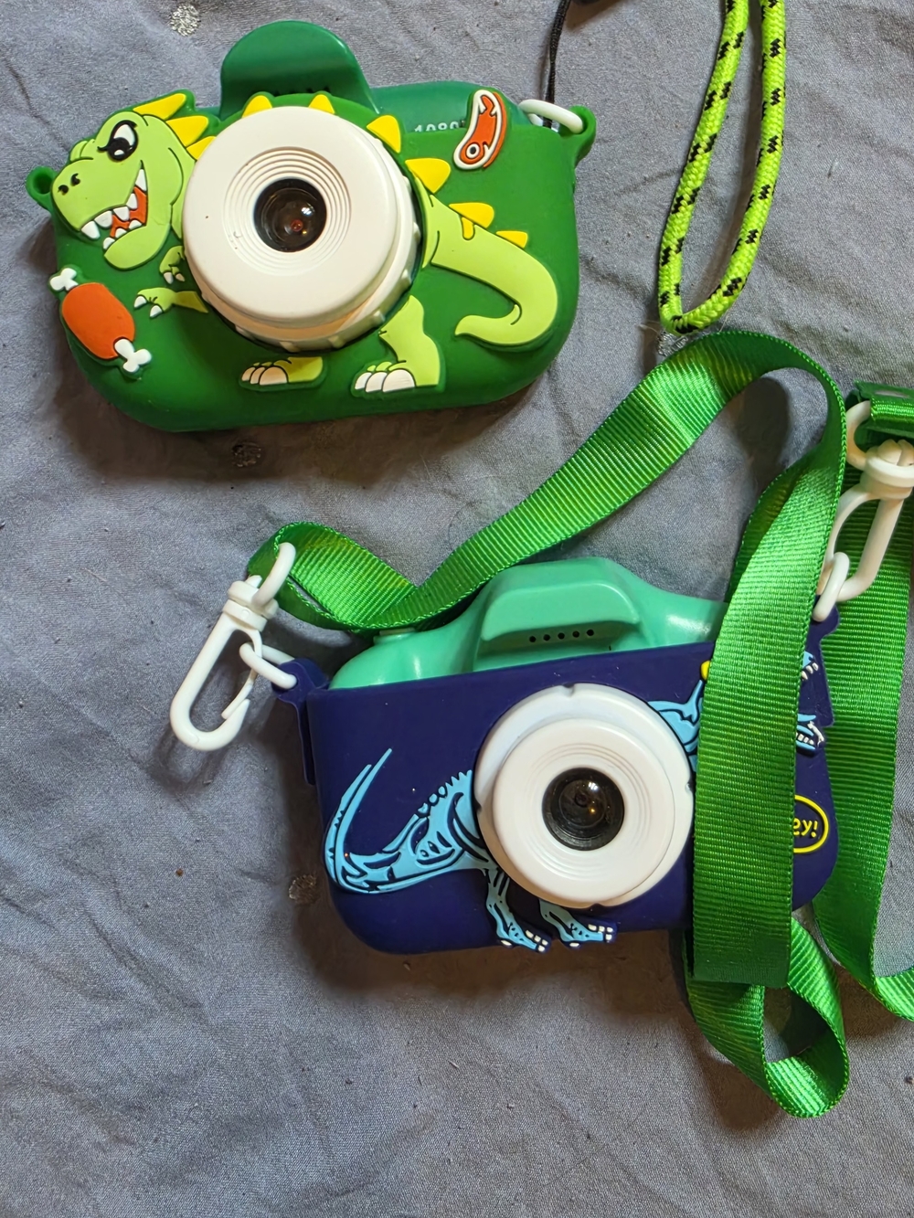Two Kids' Green Dinosaur Digital Camera
